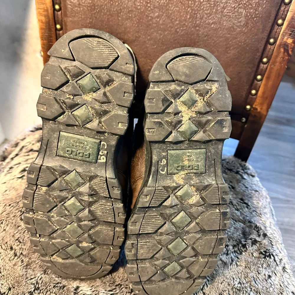 Polo RalphLauren Hayward Quilted Laceup Shearling Upper/Lining Buckle Snow Boots - Picture 3 of 12